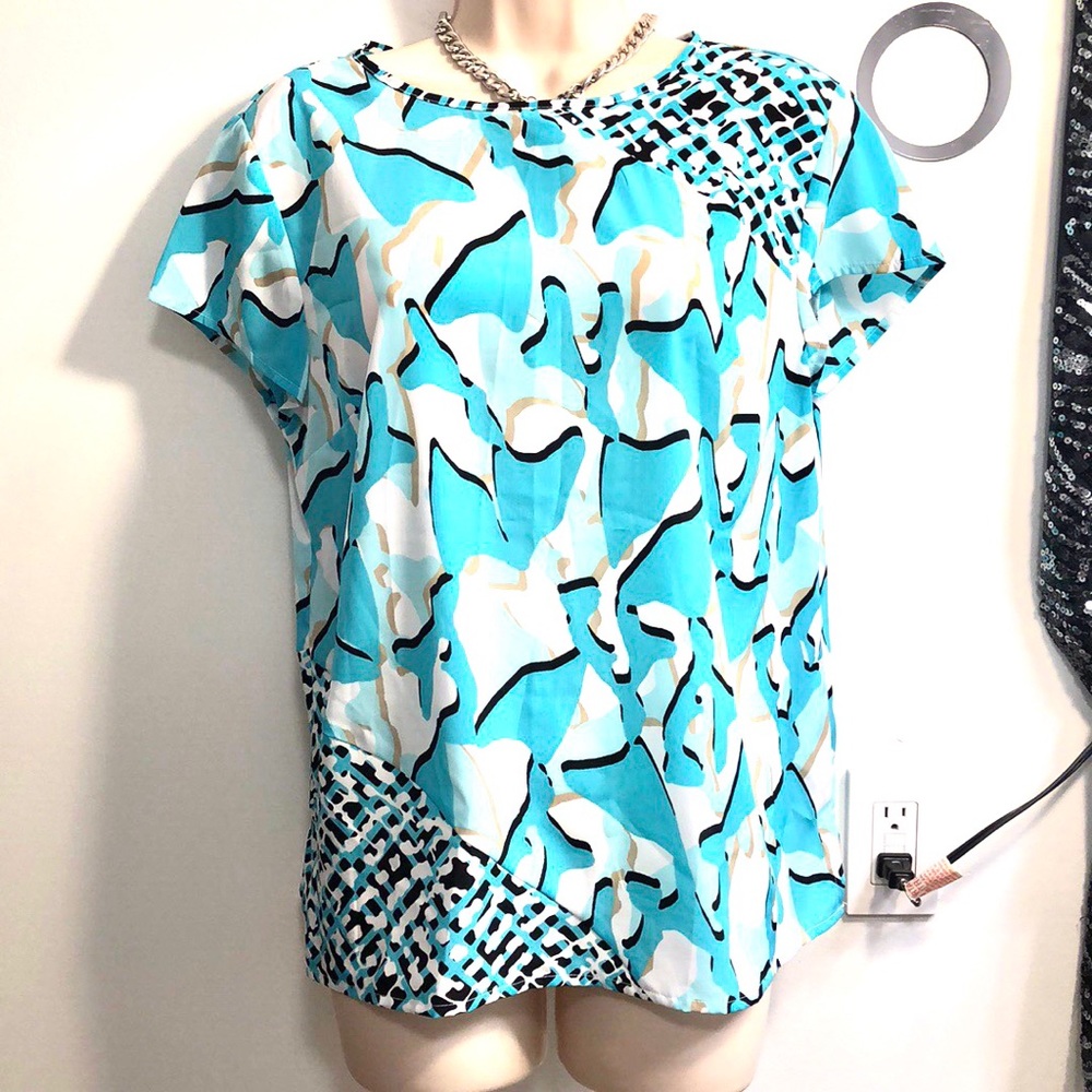 Dana Buchman- multicolor top
